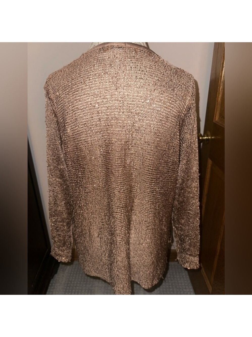 Belldini Metallic Brown Cardigan PTP 20 - Picture 2 of 3